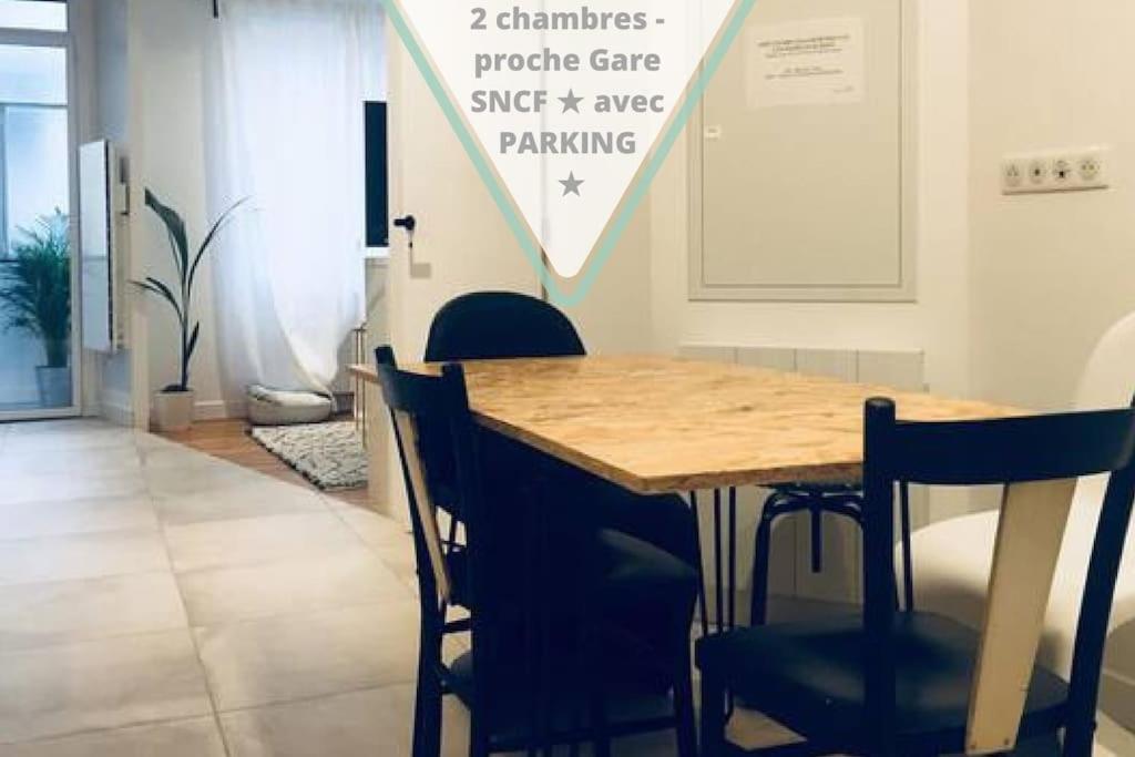2 Chambres - Proche Gare Sncf Avec Parking Toulouse Eksteriør bilde